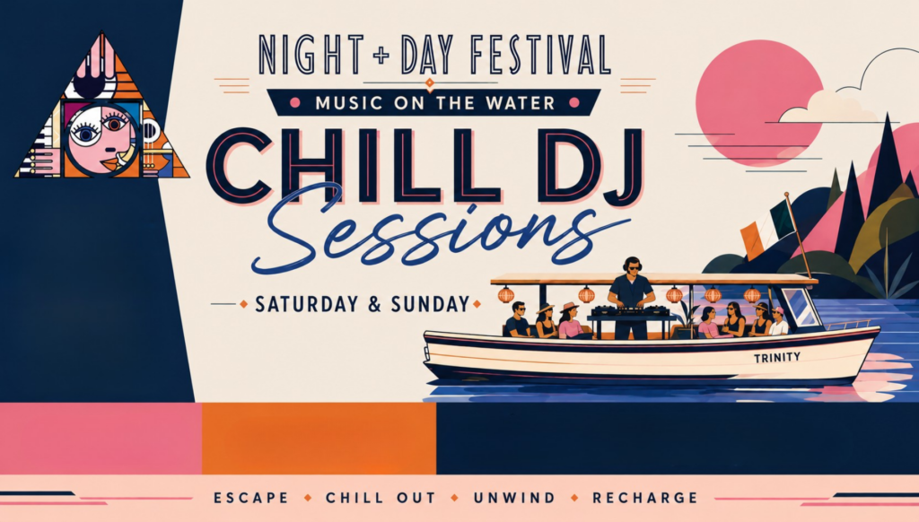 Night and Day Festival DJ chillout session Lough Key Boats