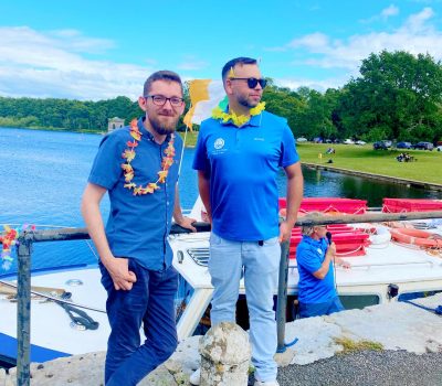 Hawaiian Cruise on the lake, Lough Key