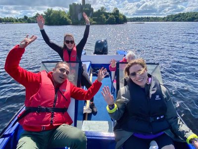 Speed boat group, Lough Key
