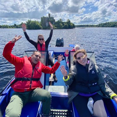 Speed boat group, Lough Key